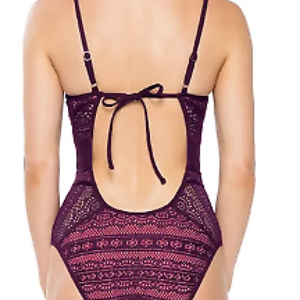 BECCA by Rebecca Virtue - Burgundy/Pink Small - On - Picture 2 of 4